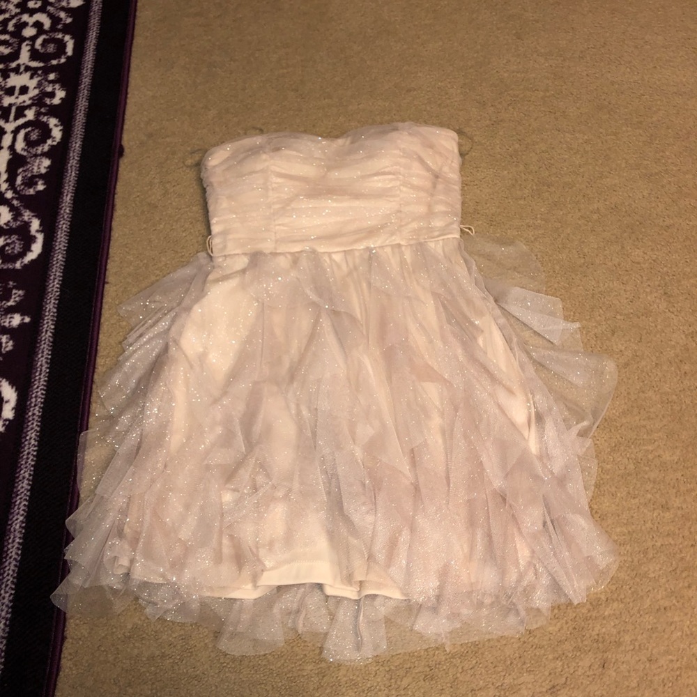 Taupe/Gold Homecoming/Semiformal dress